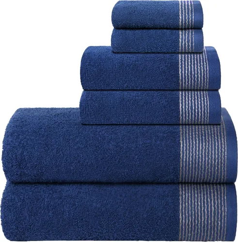 Miniatura 48 de Belizzi Home Juego de 3 toallas de algodón ultra suave, contiene una toalla de baño de 28 x 55 pulgadas, una toalla de mano de 16 x 24 pulgadas y un