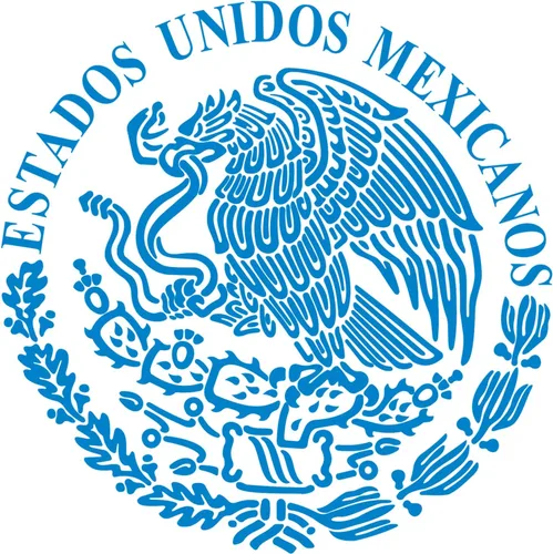 Miniatura 2 de ESTADOS UNIDOS Mexicanos - Vinilo adhesivo con la bandera de Águila y Águila de México, color gris oscuro, 8 pulgadas