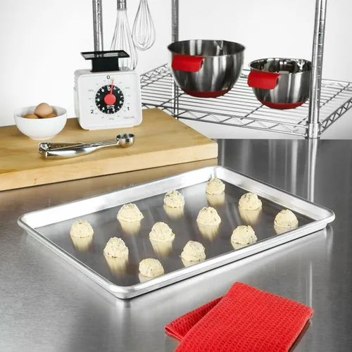 Miniatura 5 de Fat Daddio's Bandeja de media hoja de aluminio natural, paquete de 2