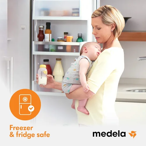 Miniatura 5 de Medela Botellas de recolección y almacenamiento de leche materna, paquete de 6, recipiente de leche materna de 5 onzas, compatible con extractores
