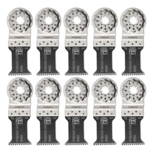 Miniatura 37 de Fein Starlock Plus 63502161260 - Hoja de sierra de larga duración con corte E, corte de precisión para madera, paneles de yeso y plásticos