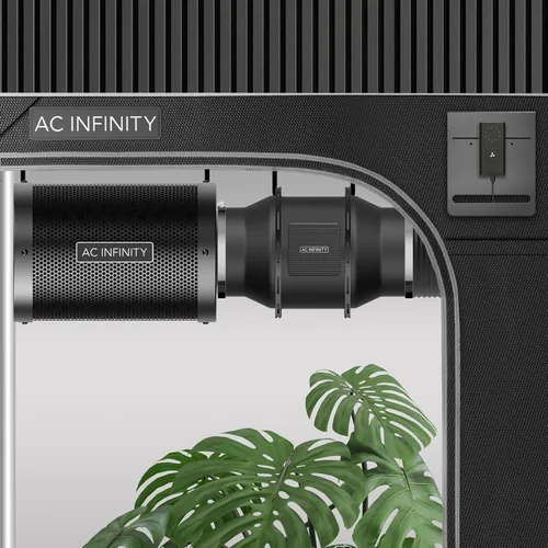 Miniatura 8 de AC Infinity CLOUDLINE LITE - Kit de filtración de aire de 4 pulgadas, ventilador en línea y filtro de carbono, sistema de refrigeración