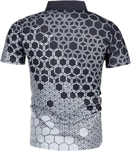 Miniatura 5 de Conjunto deportivo de 2 piezas para hombre, conjunto de tops y pantalones cortos, conjuntos de moda a rayas, traje deportivo casual de manga corta