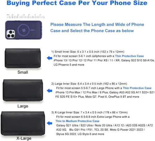 Miniatura 4 de Funda de teléfono para iPhone 17, 17 Pro, 16, 16e 16 Pro, 15, 15 Pro, 14 13 Pro 12 Pro, Galaxy S26 S25 S24 S23 S22 S21 A10e - Funda de piel