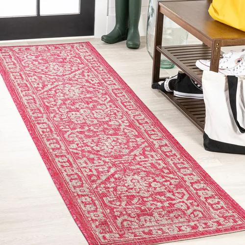 Miniatura 29 de JONATHAN Y Boho Medallion - Alfombra para interiores y exteriores, 3 x 5 pies, color verde azulado/gris, tejido texturizado Malta, para patio