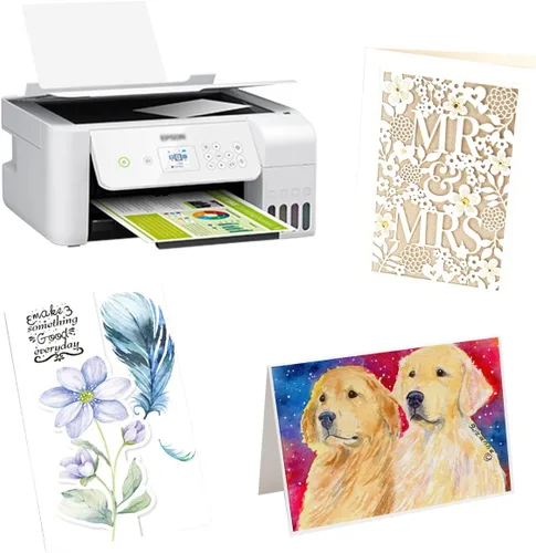 Miniatura 3 de 100 piezas de cartulina blanca de 5" x 7", hojas de cartulina pesada en blanco para invitaciones, tarjetas de felicitación imprimibles, cubierta