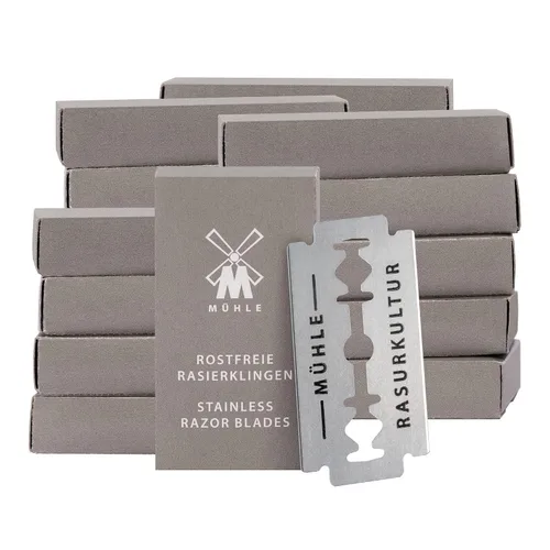 Miniatura 5 de MUEHLE 10 cuchillas de doble filo con maquinillas de afeitar de seguridad, 1 libra