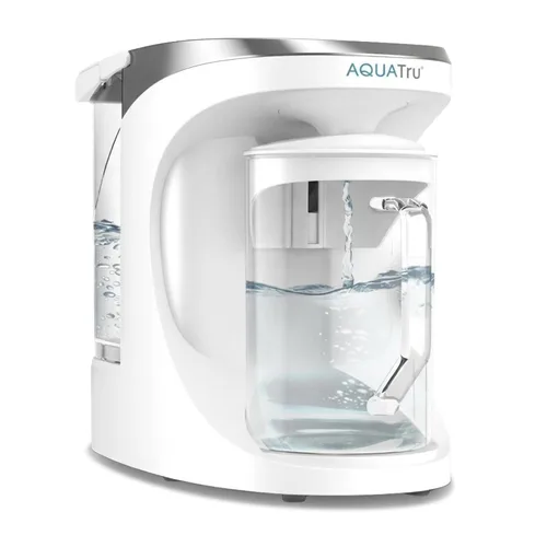 Miniatura 11 de Purificador de agua de carátula inteligente AquaTru para mostrador Sistema de ósmosis inversa de 4 etapas conectado a la aplicación con jarra