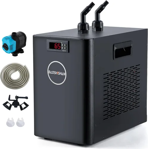 Miniatura 9 de BAOSHISHAN 1/13 HP Enfriador de acuario 26 galones 100L sistema de refrigeración por agua Quiet Compressor Refrigeration, Precise Cooling Aquarium