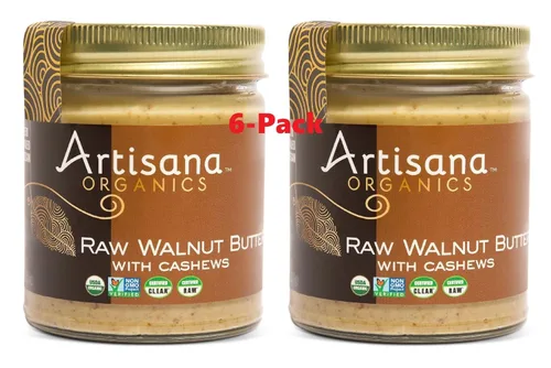 Mantequilla de nueces crudas de nuez de Artisana