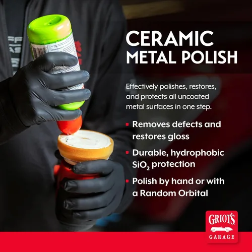 Miniatura 2 de Griot's Garage Pulidor de Metal Cerámico para Detallado de Automóviles, Restaurador y Removedor de Oxidación para Aluminio, Latón, Cromo, Acero