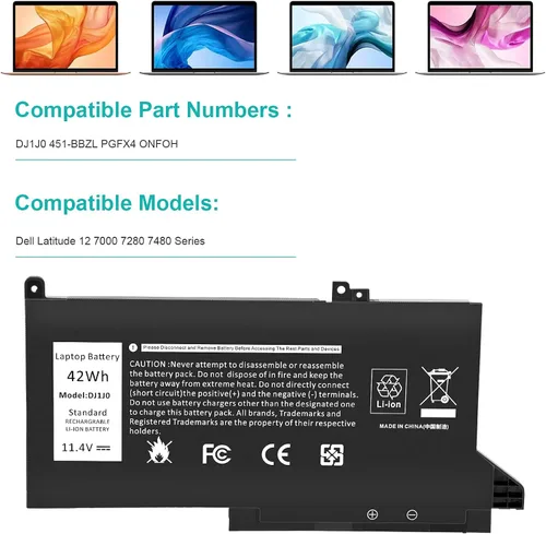 Miniatura 4 de TREE.NB DJ1J0 Batería para Dell Latitude 12 7000 7280 7480 7290 E7280 E7290 13 7380 7390 E7380 E7390 14 7480 7490 E7480 E7490 Serie 451 -BBZL PGFX4