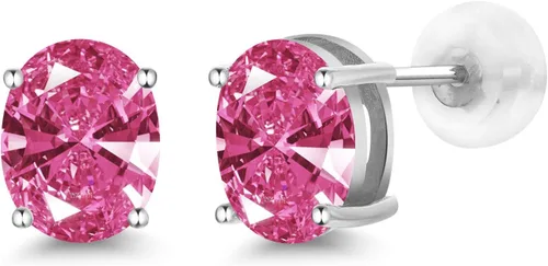 Miniatura 99 de Gem Stone King Aretes de oro de 14 quilates con piedra natal ovalada de 0.315 x 0.236 in Aretes de oro para mujer