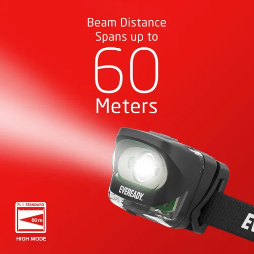 Miniatura 8 de Eveready Linterna frontal recargable LED, faro resistente al agua para exteriores, camping y luz de trabajo mecánico