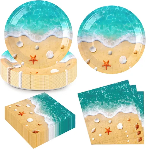 Miniatura 10 de 50 Pcs Back To School Plates and Napkins First Day of School Dinnerware Disposable Paper Tableware Party Decorations for Welcome Back to School