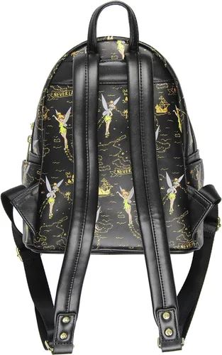 Miniatura 3 de Loungefly Disney Tinkerbell Neverland Treasure Map - Mini mochila con estampado Little Little Of Pixie Dust Negro