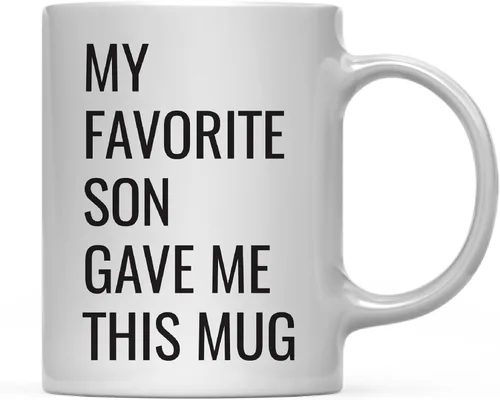 Miniatura 56 de Andaz Press Taza de café divertida de 11 onzas, regalo de broma, My Favorite Aunt Gave Me This Cup, 1 paquete, sobrino sobrino, cumpleaños, Navidad