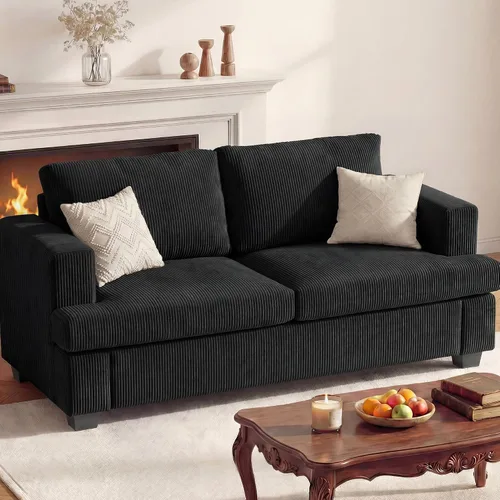 Miniatura 26 de Apicizon Cloud Couches Juegos de Muebles para Sala de Estar, Juego de Sofá Loveseat de 2 Plazas y Sofá de 3 Plazas para Dormitorio, Cómodo Sofá Cama