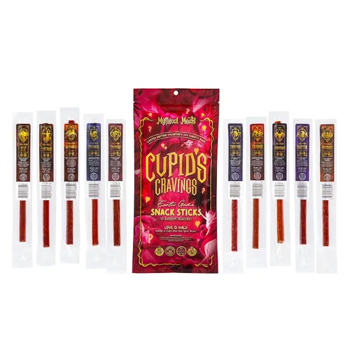 Miniatura 11 de Mythical Meats Paquete de muestra original de sabor exótico – 10 palitos exóticos de caza y carne de res – Carnes secas y deshidratadas sazonadas a