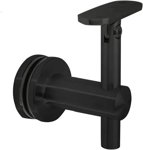 Soporte de pasamanos ajustable de acero inoxidable de grado 316, superficie superior plana para tubo cuadrado, adecuado para vidrio de 1/4 a 1-1/4