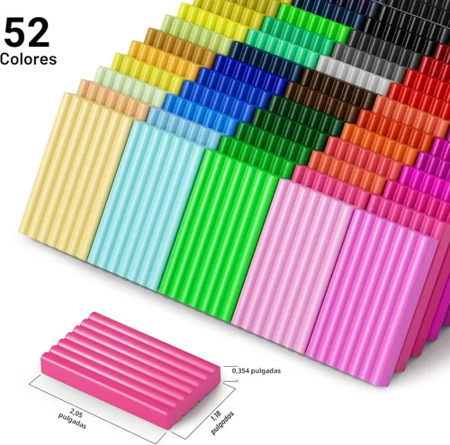 Miniatura 2 de ARTpar Kit de arcilla polimérica de 50 colores, arcilla para modelar con herramientas de esculpir para principiantes, arcilla modeladora para 20.5 in