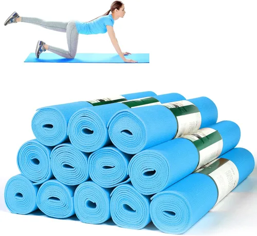 Miniatura 10 de Amylove 12 alfombrillas de yoga a granel de 68 x 24 x 0.12 pulgadas, antideslizantes, para mujeres y hombres, entrenamiento en casa, gimnasio, yoga