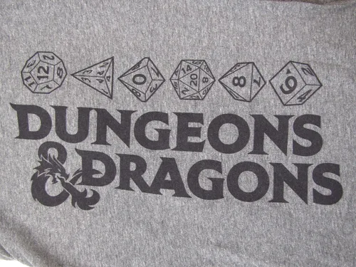 Miniatura 2 de Dungeons & Dragons Logo and Dice Graphic - Pantalones de pijama para hombre, color gris jaspeado