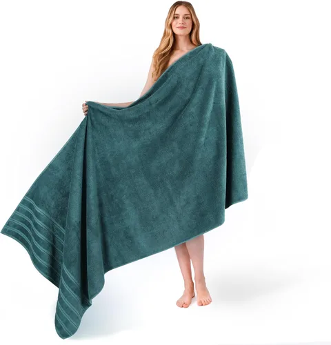 Miniatura 44 de American Soft Linen - Juego de 4 toallas, 100% de algodón turco, 27 x 54 pulgadas, tamaño extragrande, toallas para la ducha, color amarillo