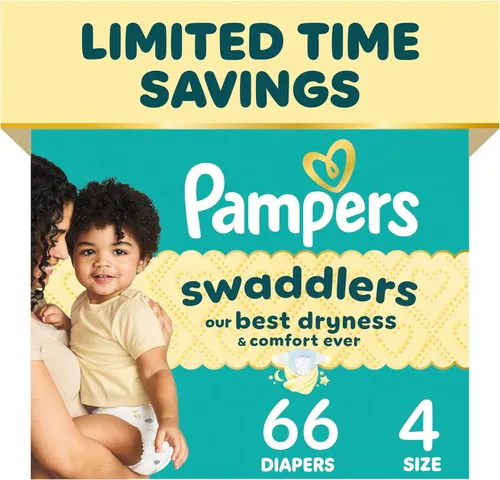 Miniatura 27 de Pañales Pampers Swaddlers, Talla 1 (8-14 libras), 198 unidades, absorbentes, mantiene al bebé seco y cómodo, pañal desechable seguro para la piel