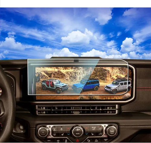 Miniatura 10 de Protector de pantalla para Jeep Wrangler Gladiator 2025 2026 para Jeep Wrangler JL Gladiator 4xe Sport Rubicon Sahara Willys Sport S de 12.3