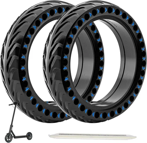 Cooryda Neumáticos sólidos de 8.5 '' para scooter eléctrico, reemplazo de neumáticos 50/75-6.1 para Xiaomi Pro 2/M365/1S/Gotrax GXL V2/XR/APEX,