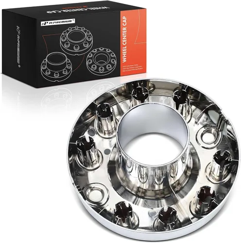 Miniatura 8 de A-Premium Tapa de cubo central de rueda con rueda de 10 lengüetas compatible con Ford F-450 Super Duty, F-550 Super Duty, 2005-2017, lado delantero