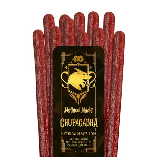 Miniatura 8 de Mythical Meats Sabor original (Phoenix) Paquete de 12 palitos de refrigerio - Pavo de pimiento dulce con carne de res - Carnes secas y deshidratadas