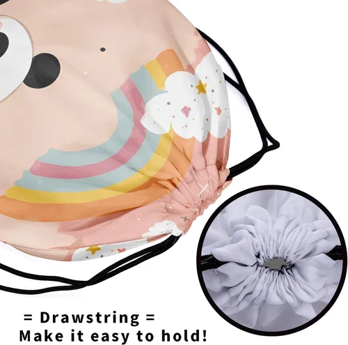 Miniatura 26 de Bolsa de agarre de gimnasia de piel de animal, bolsa de gimnasia con cordón ajustable, bolsa de cuerda para fauna silvestre, Mariposas Galaxy