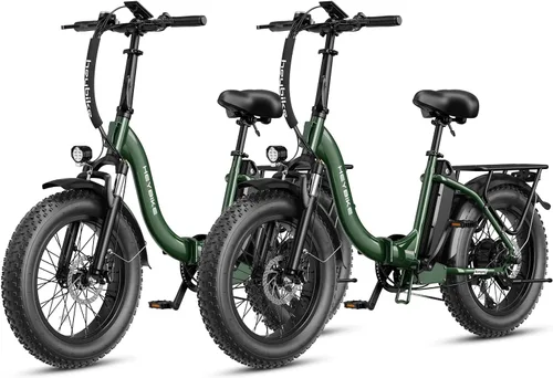 Miniatura 21 de Heybike Ranger 2.0 Foldable Electric Bike for Adults, 20"*4 Fat Tire Ebike with 1400W Peak Motor, 28 MPH Max Speed, 600Wh Removable Battery, Up to