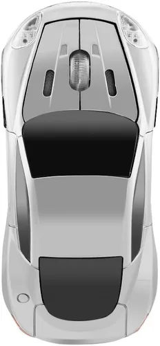 Miniatura 8 de Inalámbrico Coche Deportivo Ratón Ordenador Portátil Ratones Ópticos Ratones USB 2.4GHz (Plata)