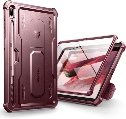 Miniatura 11 de Dexnor Funda para Galaxy Tab S8/S7 de 11 pulgadas, Protector de Pantalla Integrado y Soporte - Porta S Pen, Cubierta Protectora de Cuerpo Completo
