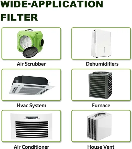 Miniatura 5 de Paquete de 4 filtros de aire para horno de 10 x 10 x 1, filtrado MERV 8 MPR 600 y FPR 5, reemplazo del filtro de aire HVAC