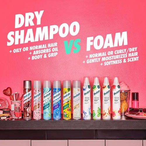 Miniatura 9 de Batiste Champú seco, fragancia tropical, refresca el cabello y absorbe el aceite entre lavados, champú sin agua para mayor textura y cuerpo