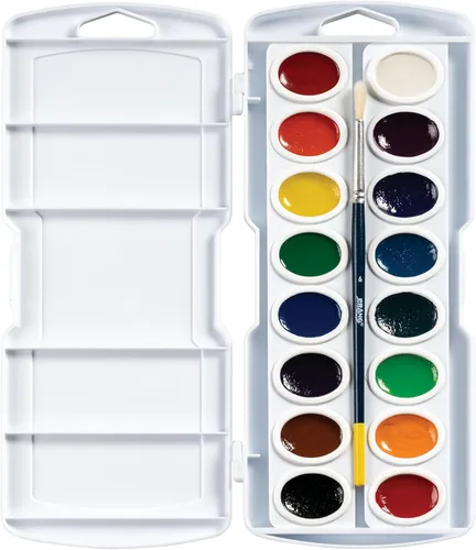 Miniatura 9 de Prang Juego de pintura ovalada para acuarela, 8 colores surtidos, 1 unidad