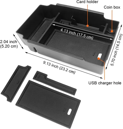 Miniatura 5 de Organizador de consola central MOCHENT para accesorios Subaru Crosstrek 2024 2025 2026 y bandeja de consola Subaru Impreza 2024-2026, accesorios