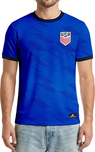 Miniatura 21 de Icon Sports Camiseta oficial del Día del Juego de la Federación de Fútbol de Estados Unidos, unisex para adultos Destacar Rojo