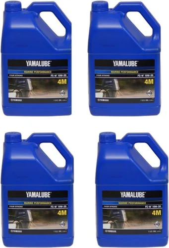Miniatura 5 de Aceite Marino Yamalube de Yamaha LUB-10W30-FC-04 10W30 NMMA FCW, (Bajo contenido de fósforo), Galón LUB10W30FC04, Fabricado por Yamaha