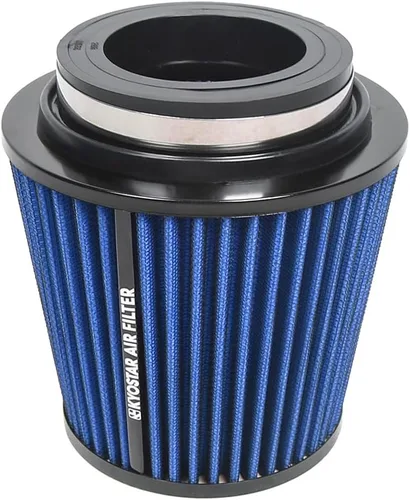 Miniatura 54 de KYOSTAR Filtro de aire universal de alto flujo de 3" (76 mm), entrada de aire frío de cono reutilizable, alto rendimiento, lavable, kit de aire seco