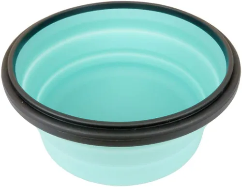 Miniatura 2 de CARTINTS Recipientes plegables de silicona azul para almacenamiento de alimentos, tazones de preparación/almacenamiento con tapas, recipientes