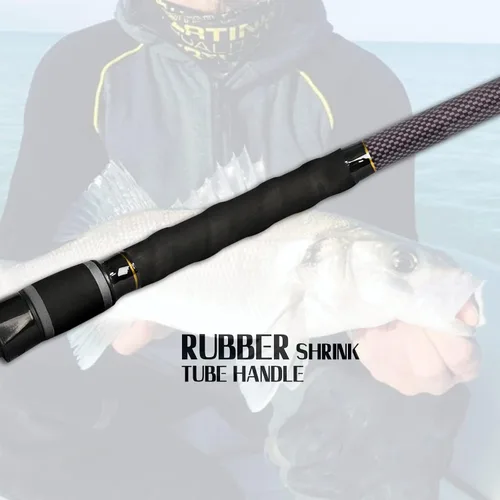 Miniatura 8 de Fiblink Caña de pesca de surf, 2 piezas/3 piezas, portátil, caña de surf para agua salada (9'/10'6"/12')
