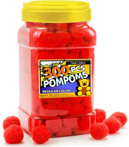 Miniatura 17 de Bundooraking Pompones, 1.5 pulgadas (4cm), 90 piezas bolas grandes multicolor a granel para artes y manualidades, pompones suaves y esponjosos