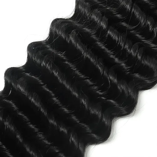 Miniatura 6 de Cabello humano para trenzar, ondulado profundo, cabello humano a granel para trenzar, sin trama, cabello humano húmedo y ondulado, extensiones