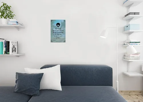 Miniatura 4 de Bob Ross Mira Alrededor La Belleza Está En Todas Partes Pintura Cita Motivacional Inspiradora Famosa Arte de Pared Impresión Cartel Fresco 12x18