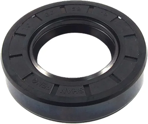 Miniatura 29 de uxcell Caucho doble de los labios del sello de aceite del eje rotatorio métrico 49.2x82.0x16.4 ft m TC, negro